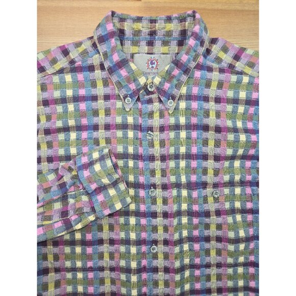 The Territory Ahead Mens Large Plaid Button-Up Shirt - Picture 4 of 7